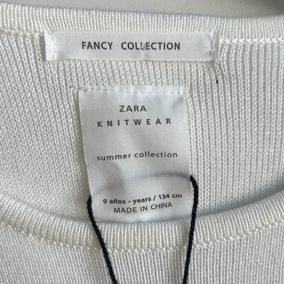 Zara Girls Knitwear Summer Collection Polka Dot Sweater - Picture 4 of 11